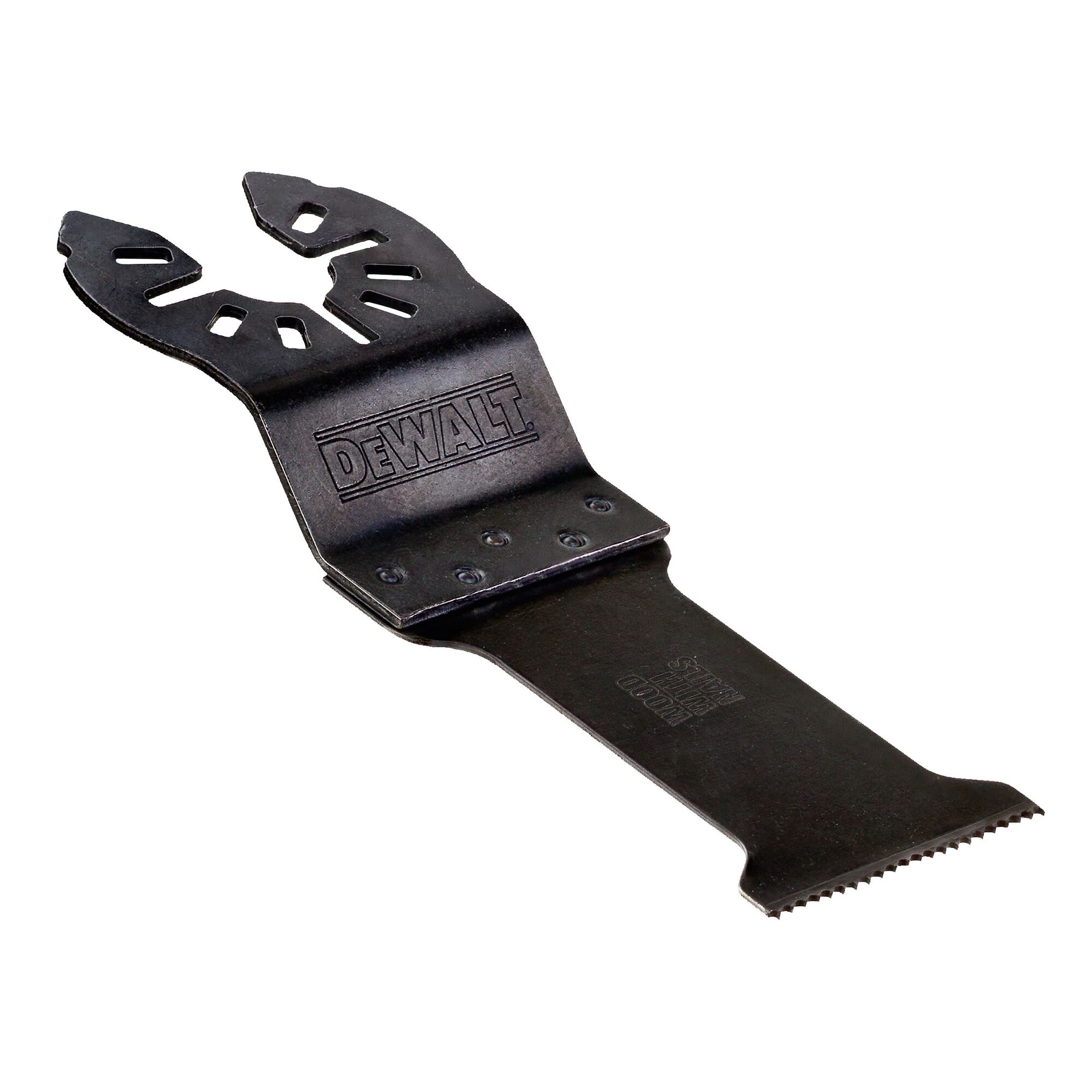 DEWALT accessory blade for DCS355N-XJ, DCS355N. Photography category. Black, branded tool part.
